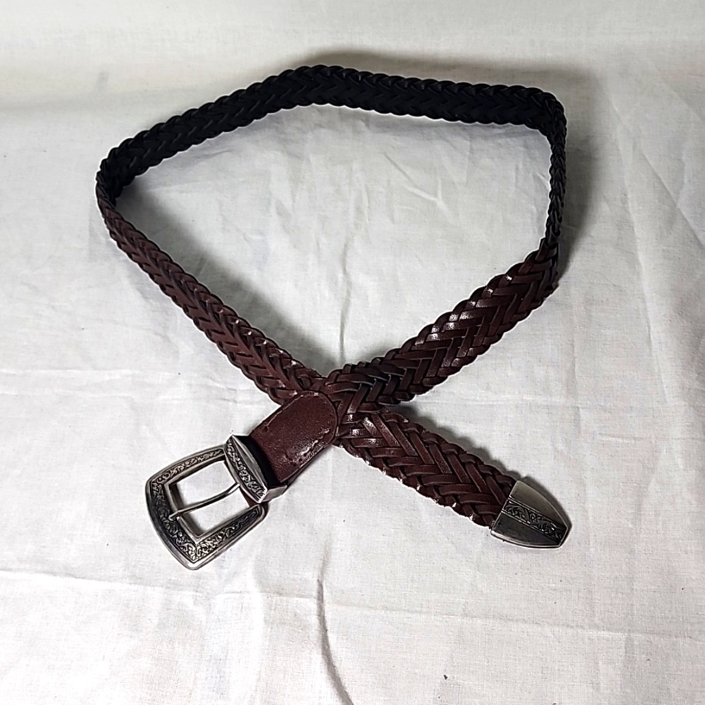 BRAIDED  Brown Belt  Size  L  🧡